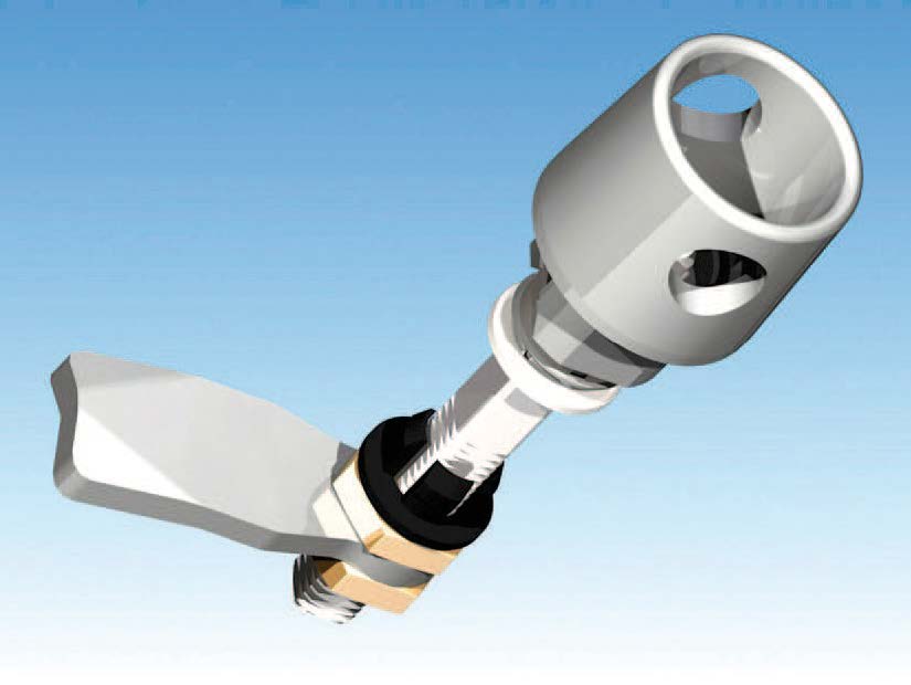 整套直角回转锁 用于绝缘门 厚度40-60mm