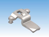 带限位止口的三点式锁舌（用于摇把锁）